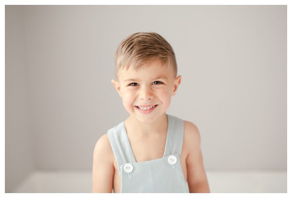 Cute little boy smiling at the camera