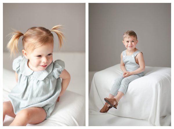 Candid photos of siblings during photo shoot