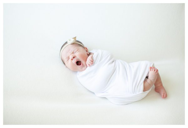 CT Studio Newborn Portraits- newborn yawning photo