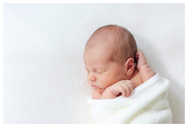 Cozy swaddled newborn baby