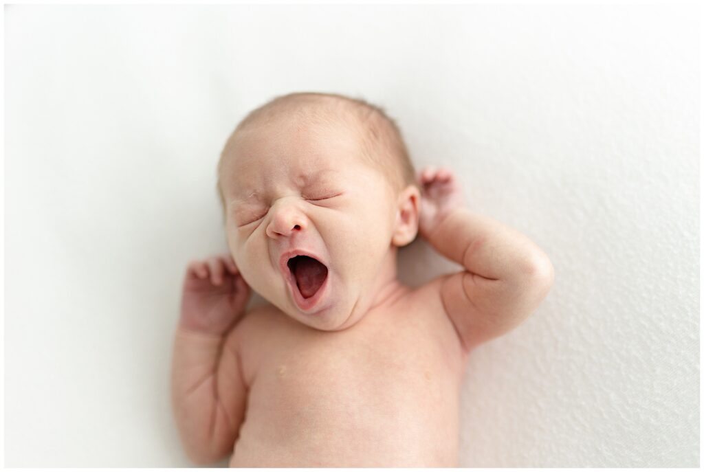 Sleepy newborn portraits